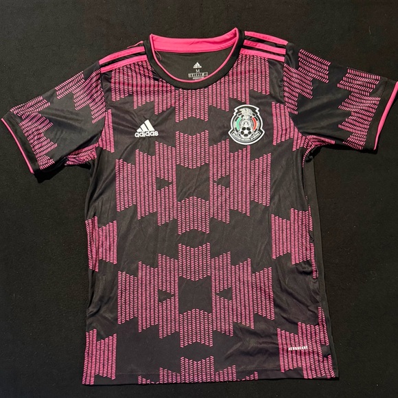 adidas Other - Mexico National Team Black Pink Soccer Jersey Adidas Aeroready Mens Medium